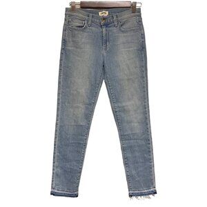 NEW! L'Agence Revolve Raw Hem Denim Blue Jeans Women's Size 25